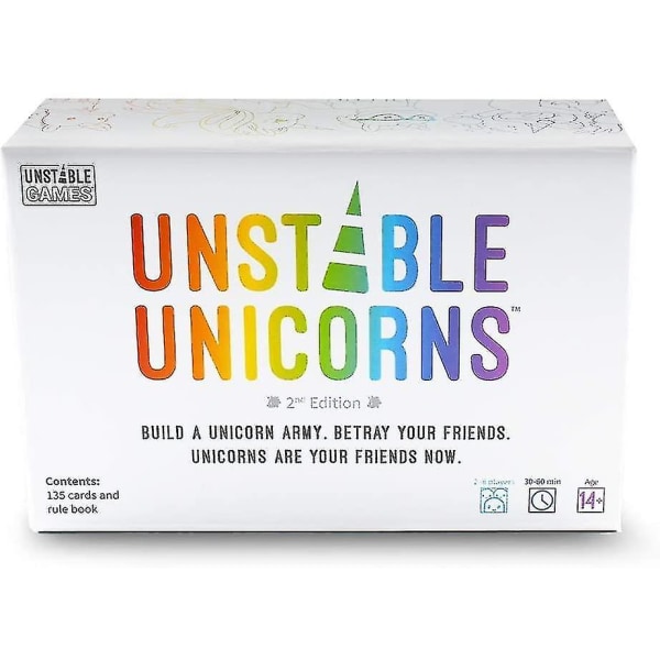 Unstable Unicorns -korttipeli – strateginen korttipeli ja juhlapeli aikuisille (FMY)
