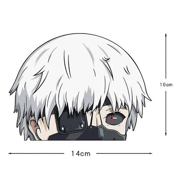 Tokyo Ghoul Kaneki Ken Peeker Bildekaler Decoration Bumper Window Anime Print Vehicle Decals (FMY)