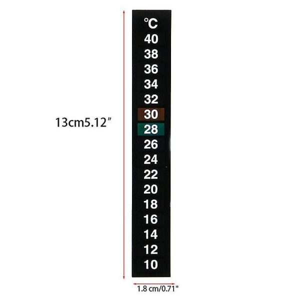 Digitaalinen akvaarion lämpömittari, lämpötila-anturi, helppo lukea, teippi (FMY)