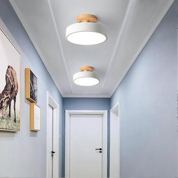 Taklampor Modern LED Nordisk Träbelysning Inomhusarmatur Kök Vardagsrum Sovrum Badrum (FMY) Pink