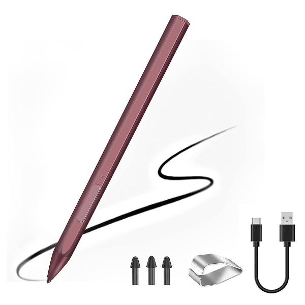 Stylus Pen Magnetic For Surface Pro 3/4/5/6/7 Pro X Go 2 Book Latpop 4096 Levels Pressure Palm Reje (FMY)