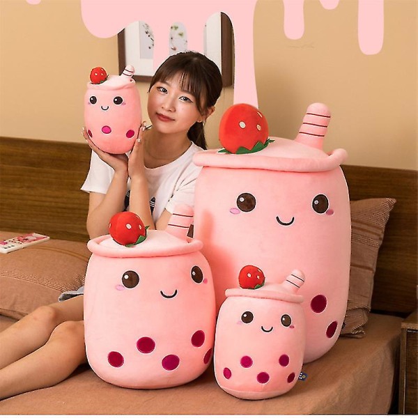 Sød Bubble Tea Plys Legetøj Super Blød Plys Fyldt Dukke Multipurpose Pude til hjemmet (FMY)