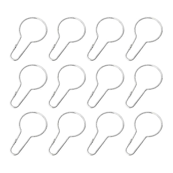 Duschdraperikrokar Draperikrokar Gardinhållare Duschdraperikrokar Clips (FMY)