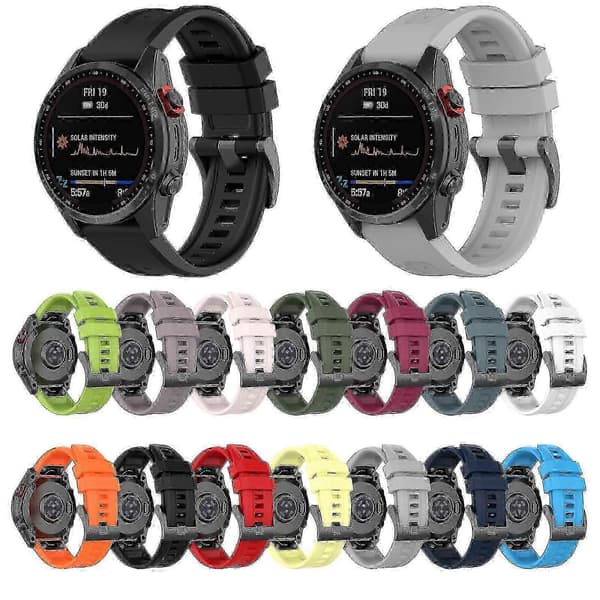 Silikoninen kellon ranneke Garmin Fenix 5s Plus -kelloon (FMY)