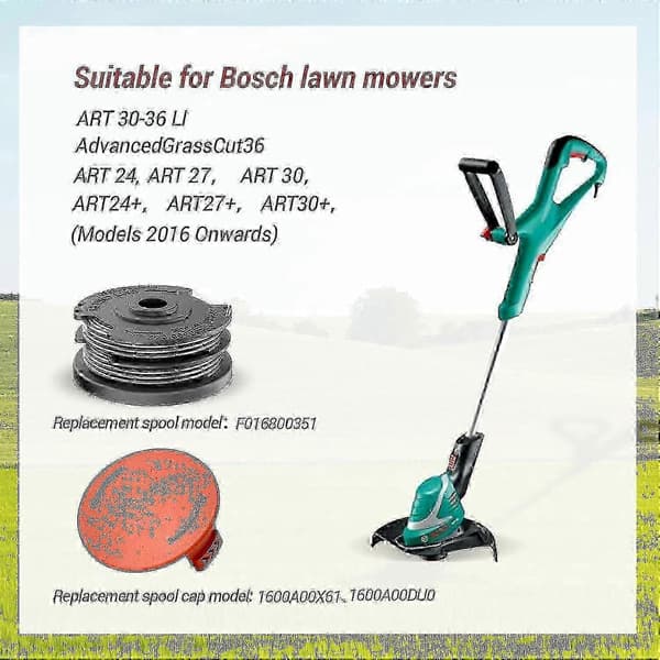 Pakke med 4 trådspoler for gresstrimmere for Bosch gresstrimmere (FMY)