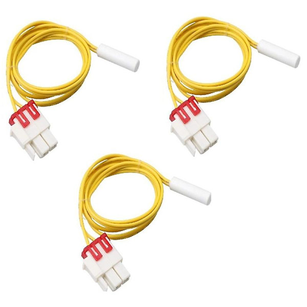 3 stk Da32-00006w Kjøleskap Defrost Temp Sensor Erstatning For Samsung Ap41336842 Da32-10105r Da  (FMY) Yellow