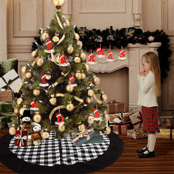 Julgranshänge 26 bokstäver God julpynt för hemmet Navidad DIY Akrylprydnad julklappar för barn 2024 nyår (FMY) P