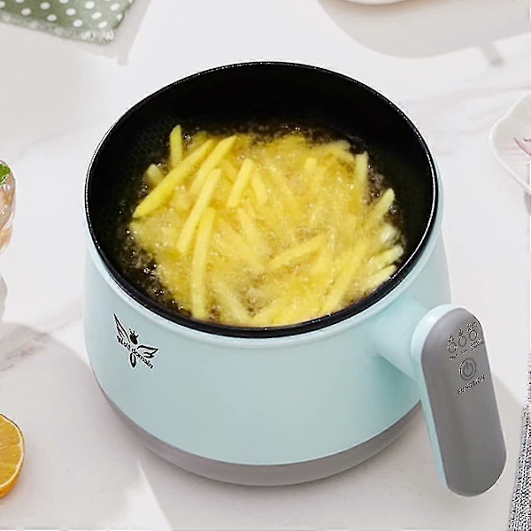 Smart Automatisk Multifunksjonell Elektrisk Gryte 1.8l, Shabu Shabu Mini Non-stick Gryte Med Flere Strømkontroller, Elektrisk Komfyr Wit-XinHan  (FMY) Pale yellow