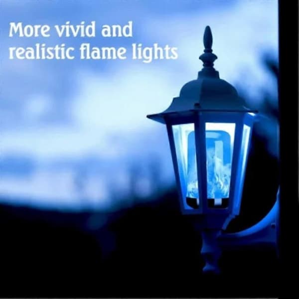 B22/e26/e27 LED Fladdrande Låga Lampa Brinnande Eld Effekt Nattlampa ~ (FMY) E26 Warm light