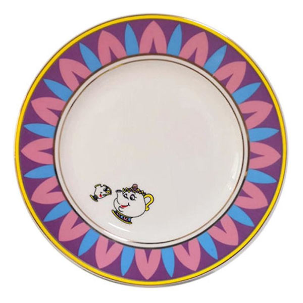 Piirretty Uusi Kaunotar ja Hirviö Teekannu Muki Teekannusetti Syntymäpäivälahja (FMY) 20cm Plate