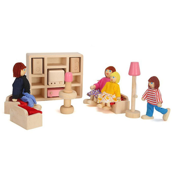 Wood Miniature Living Room/bathroom / Dining Room/ Bedroom/ Kitchen House  (FMY)