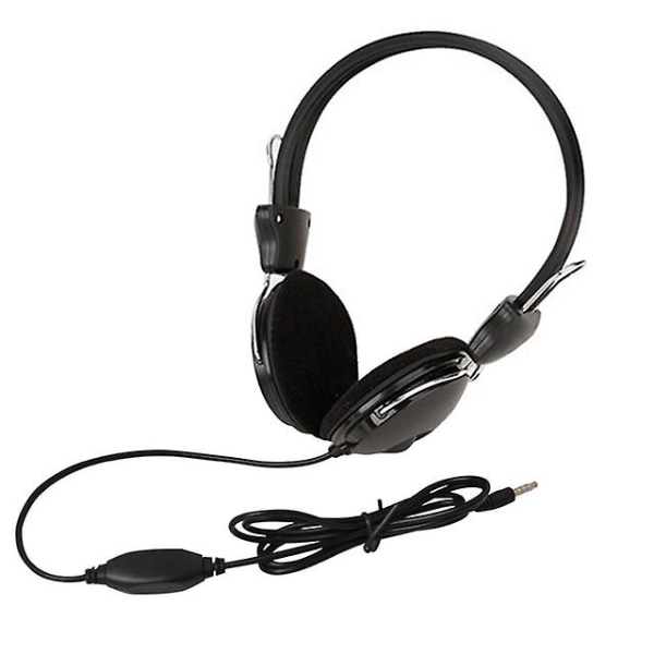 3,5 mm kablet Hd-lydhovedtelefoner Over Ear Headset Bass Hifi Musik Stereo Mikrofon Høretelefoner Justerbart Headset til pc Mp3 telefon (FMY) Single plug3.5MM
