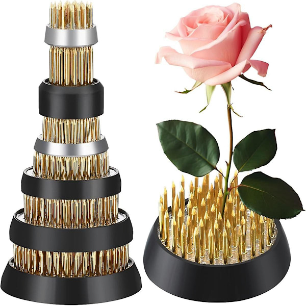 6 kpl Kukkakärpässieniä Pyöreät Messinki Kukkakärpässienet Kukkakoristeet Japanilainen Ikebana Maljakko Kenzan Kukkasuunnittelija Kukkien Kiinnitystyökalut (FMY) As Shown