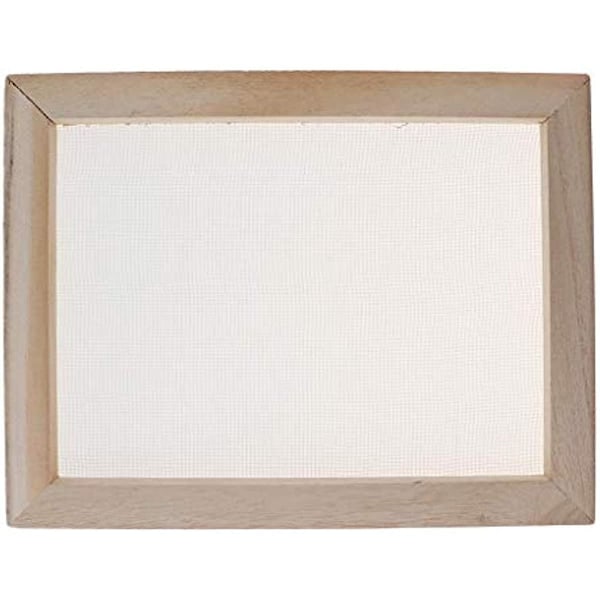 Sanmum Papperstillverkningsram & Deckle Traditionell Träpapperstillverkning för Handgjorda DIY Pappershantverk (18 x 125 x 25 cm)  (FMY) 34 x 25 x 3 cm