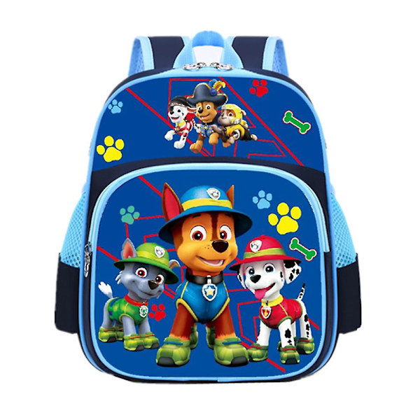 Piirroshahmoilla painettu päiväkotireppu Taapero Lapset Pojat Tytöt Frozen Spider-man Reppu Esikoulu Koulureput Kevyt Kirjareppu  (FMY) PAW Patrol Sky Blue