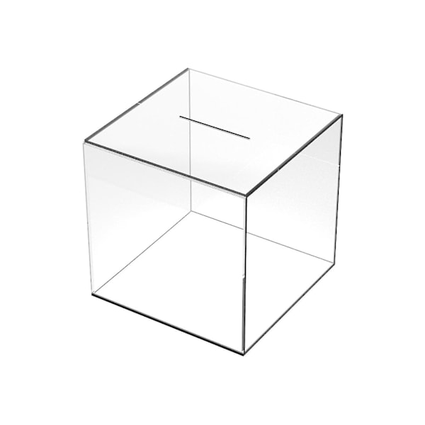1 st. Klar Spargris för Vuxna - Akryl Pengar Sparlåda för Budgetering och Sparande (FMY) Cube M