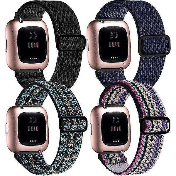 Justerbare elastikbånd til Fitbit Versa 2/Versa/Versa Lite (FMY)