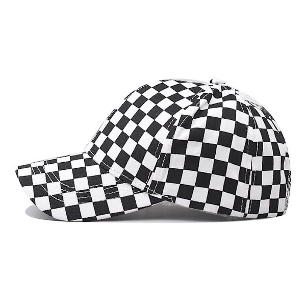 Bomull Nytt Tryck Rutmönster Baseballkeps (FMY) black