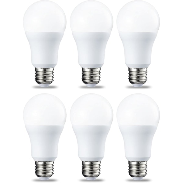 Set med 6 ledlampor Edison skruvfot E27 12 W (120 W ekvivalent) Cool White Ej dimbar intensitet (FMY)