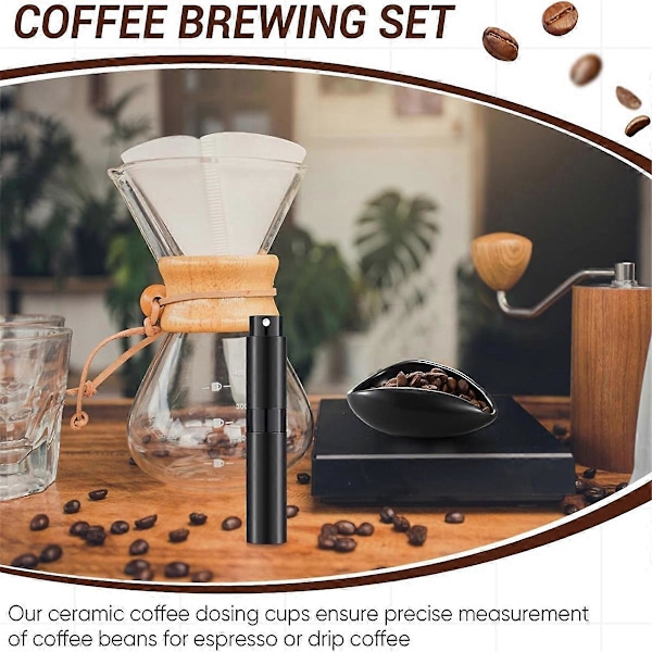 Doseringstratt för kaffebönor, RDT-sprayflaska och skedset (FMY) 46 ceramics