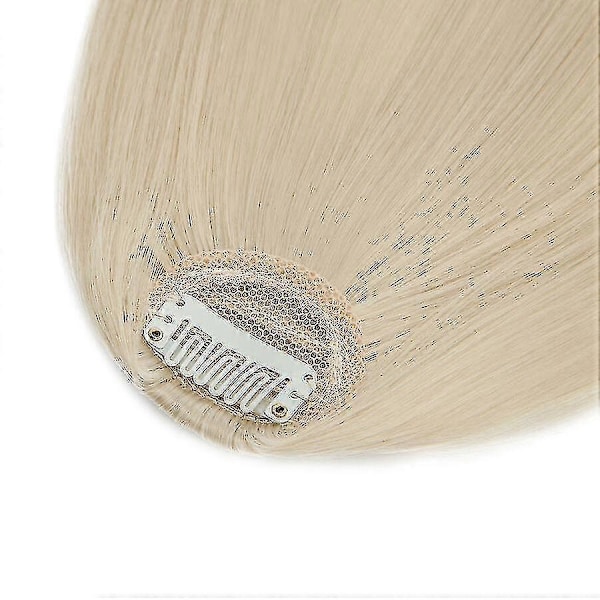 Clip-in Hårpannelugg Extensions Fransk Hårpannelugg Ryddig Hårpannelugg Hårdeler (FMY) bleachblonde 28cm