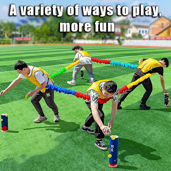 Utomhus Team Develop Sport Leksaker Elastisk Rep Cirkel Sydost Nordväst Löpning Push Spel Sensorisk Rep (FMY) 3M