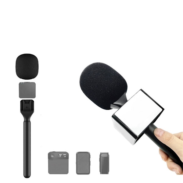 Haastattelu Mikrofoni Kädessä Adapteri Langaton Go/GoII/ Mic//Langaton Lähetin, Kädessä Adap  (FMY) Black