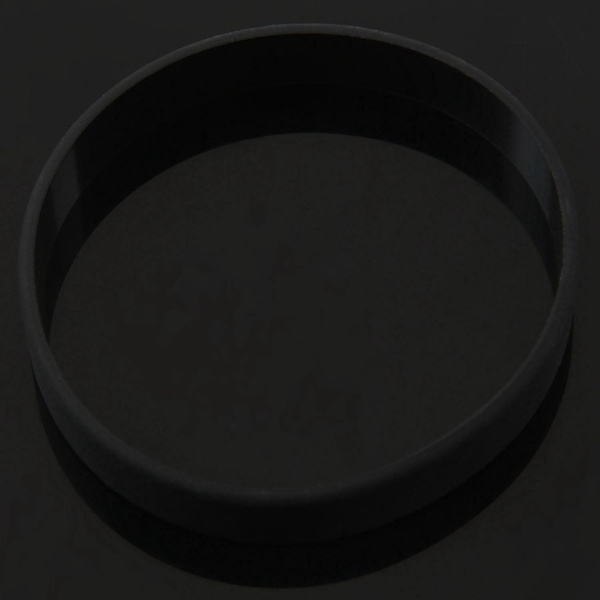 Muodi Silikoni Kumi Joustavuus Rannekoru Ranneke Mansettiranneke Musta  (FMY) Black 20cm