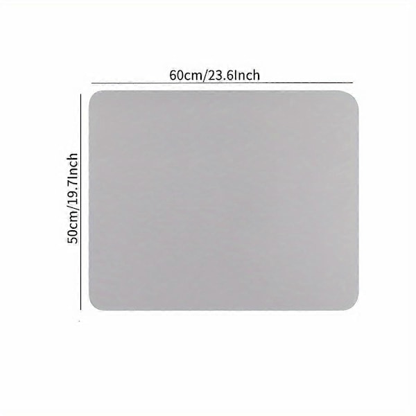 Skyddsmatta för tvättmaskin och torktumlare, 19,7' X 23,6' Diatoméjord Tvättmaskin Torktumlarskydd För Ovansidan (FMY) gray 50*60cm