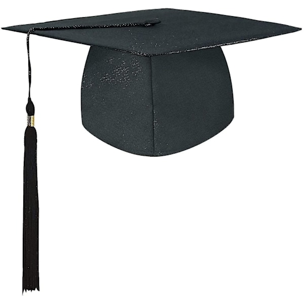 Studentmössa, kandidatexamen mössa examensmössa, universitetsexamen mössa med hängande tofs, för examensceremonin,  (FMY)