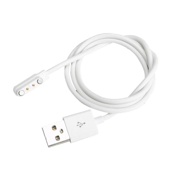 Magnetisk Laddare för Q12/S12/S2/Q15 Barn Smartklocka USB Laddningsdocka (FMY) White