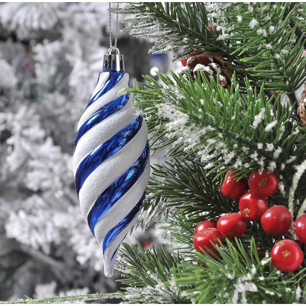 130 karat julgransprydnader set, splittersäkra marinblå julgranskulor (FMY)  61c2 | Fyndiq
