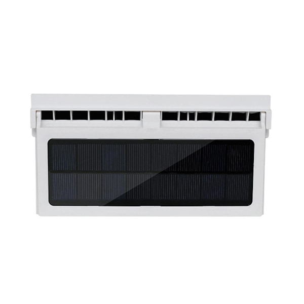 3 Ilma-aukkoa Aurinkovoimalla Toimivat Auton Ikkunan Tuulettimet Kestävä Ajoneuvon Jäähdytystuulin Auton Autoille (FMY) White Battery Solar