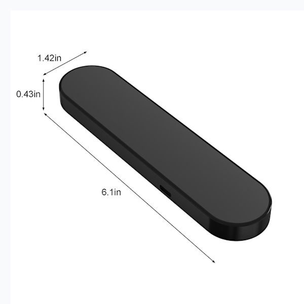 Knogleledningshøjtale Suboccipital Søvnhøjtale Søvnfremme Intelligent Støjreduktion HD Lyd Søvn Trådløs Mini Bluetooth Højtale (FMY) Black