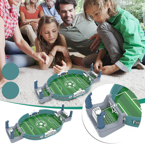 Fodboldbord interaktivt spil Bordfodbold brætspil fodboldbanelegetøj To-personers interaktivt katapultspil (FMY) Green