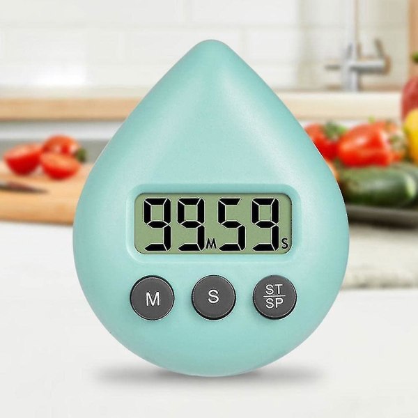 Digital duschklocka med timer, vattentät timer med alarm och sugkopp  (FMY) Green