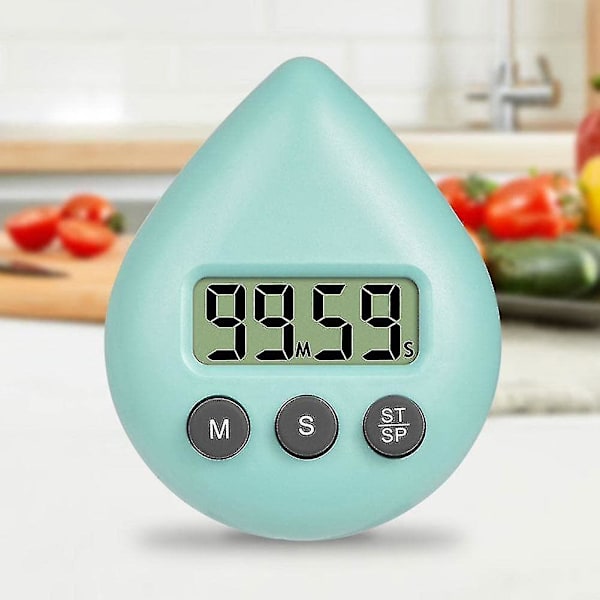 Digital dusjklokke med timer, vanntett timer med alarm og sugekopp  (FMY) Green