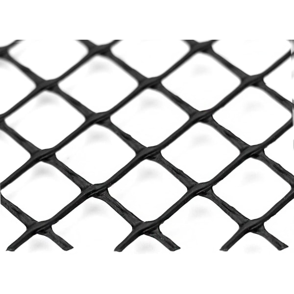 Plastrist netting for takrenner 6 m x 16 cm - Bladsikring for nedløpsrør - Med festeklips, forhindrer tilstopping av takrenner (FMY)