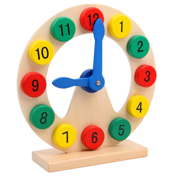 Barn planerar för tid Klocka Matematik träningstillbehör Lindra tristess Tillbehör Lärande för lek Rolig bordsleksak Bes (FMY)