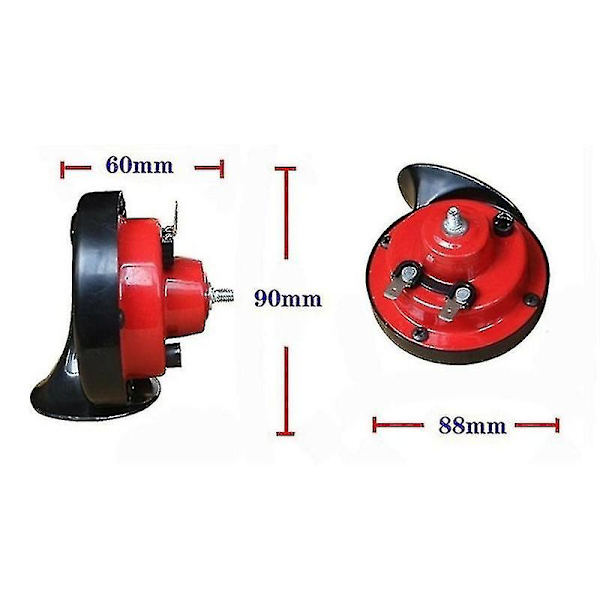 12v 300db 4 Trumpet Super Hög Lufttuta Kompressor Med Monteringskit Bil (FMY)