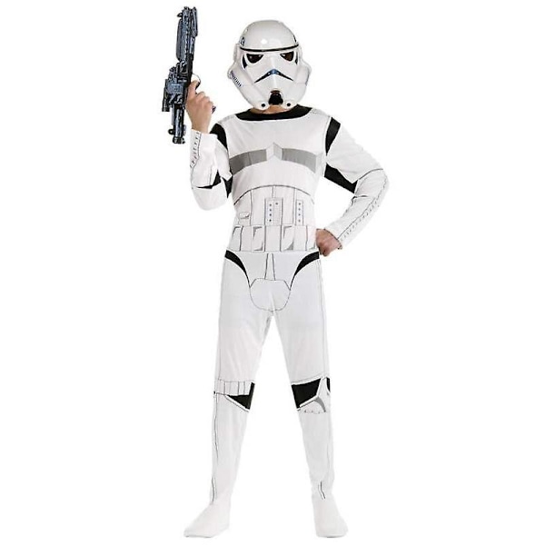 Barnens karnevalkläder Star War Storm Trooper Darth Vader Anakin Skywalker Barn Cosplay Festdräkt Kläder Cape Mask  (FMY) Style 1 S*Captain Superhero