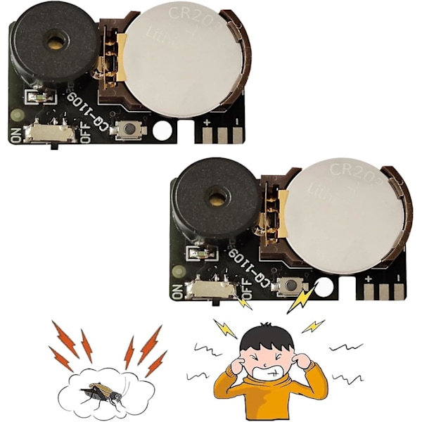Random Noise Maker, 2024 Nyeste Random Noise Maker, Noise Maker, Prank Noise Maker til Fest (FMY) Black 2pcs