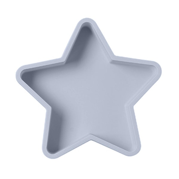 Kageform Non-stick Fleksibel Silikone Gel Stjerneformet Bageform til Fødselsdag (FMY) Blue