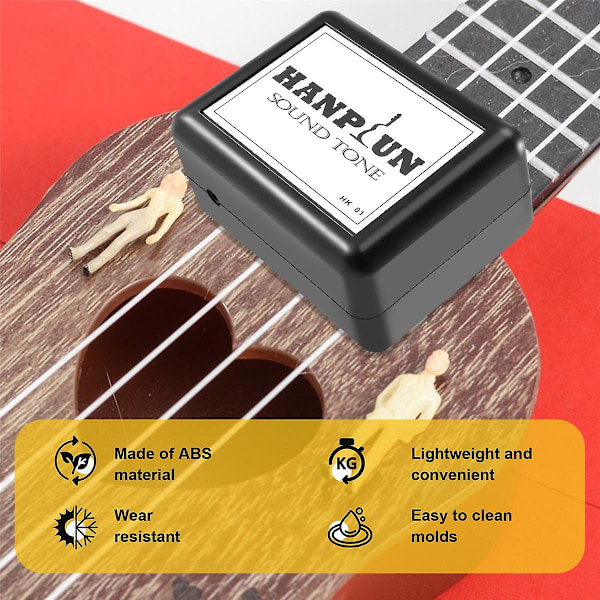 Guitar Tone Completer Sound Opener Simulerer Vibrasjon av Ekte Gitarspill For å Oppnå Fullt Lydbpotensiale -01  (FMY) black