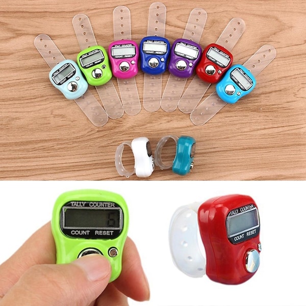 Multifunctional Digital Finger Counter For Athletes Teachers Electronic Lap Counter Finger Rings Row Counter For Sports  (FMY)