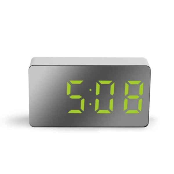 LED-väckarklocka Digital väckarklocka Klockkalender Snooze-larm Alarmklocka Klocka  (FMY) Green