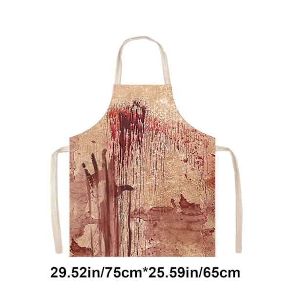 Halloween Cosplay Skräckförkläde Skräck Och Konstig Stämning Dekoration Originalitet Arbetskläder Undvikande Smuts Skydd Semesterprydnader FLY4880  (FMY) A One Size