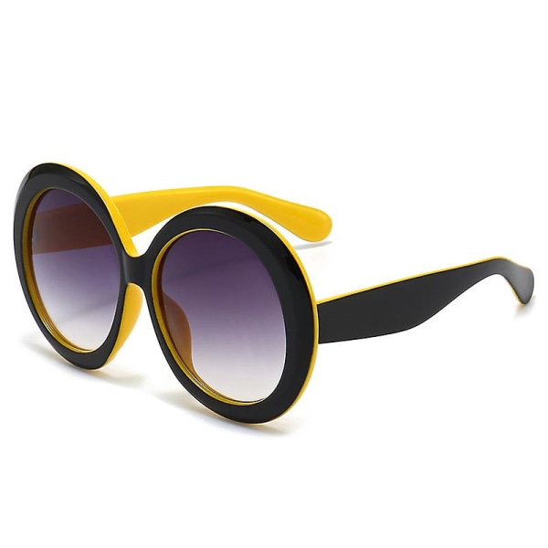 Wekity polariserede runde solbriller, stilfulde solbriller til mænd og kvinder Retro Classic (FMY)