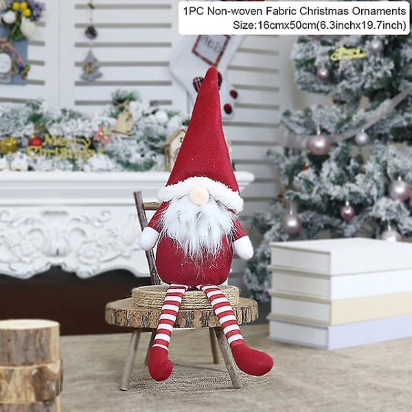 Christmas Ansiktslösa Doll Gnome 2023 God Juldekorationer för hemmet Juldekoration Xmas Navidad Natal nyår 2024 (FMY) 7