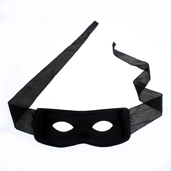 Bandit Zorro Maskeradmask Ögonmask För Temafest Maskerad Kostym Halloween (FMY) Black 1 Pcs